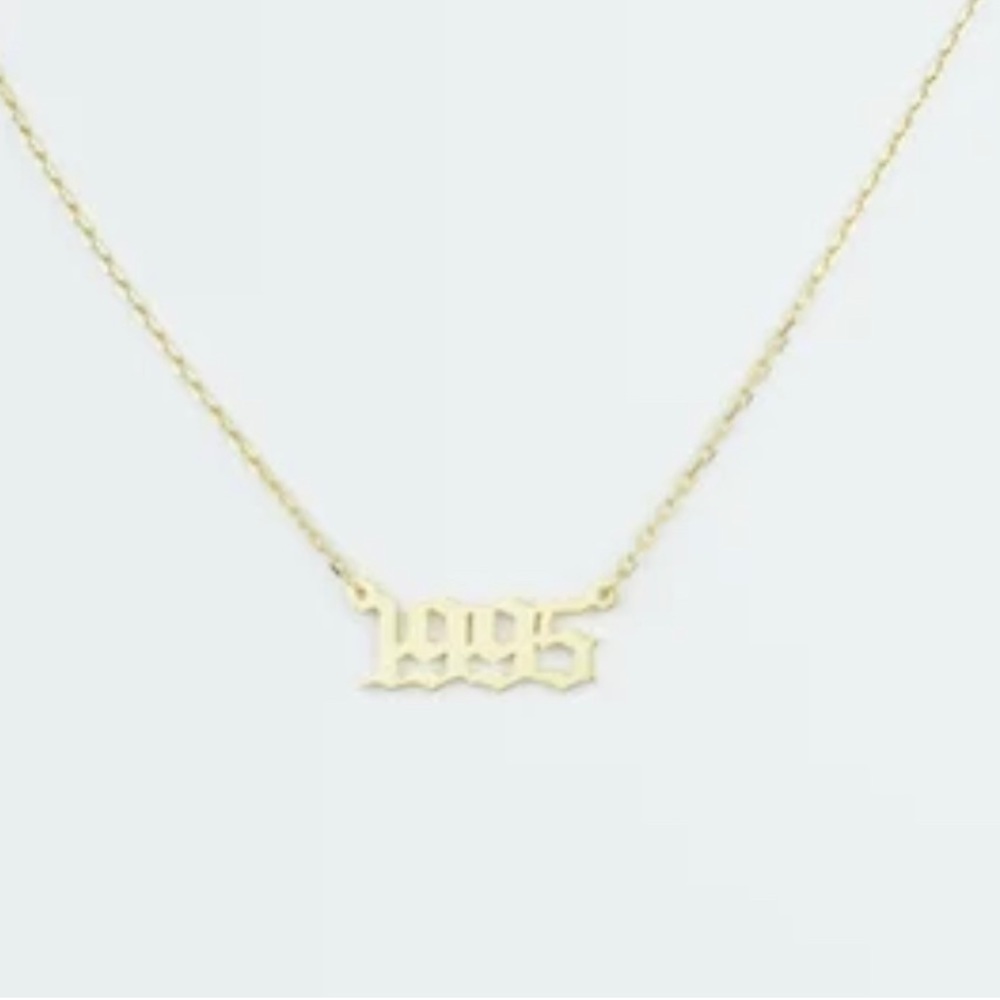 Gold necklace. 1998 vintage design.